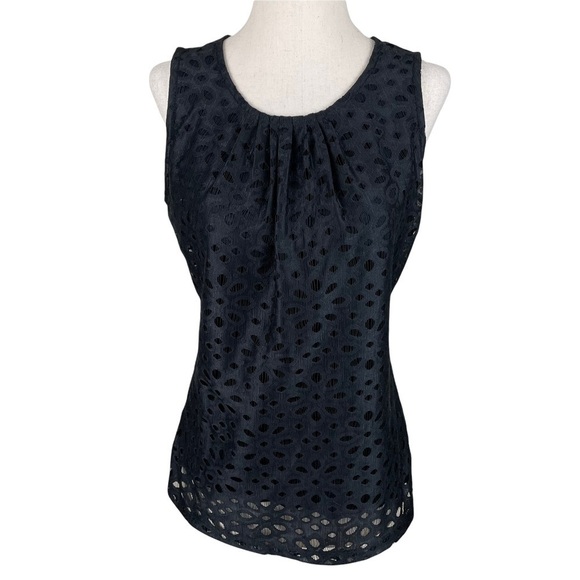 Banana Republic Black Layer Top - Picture 1 of 6